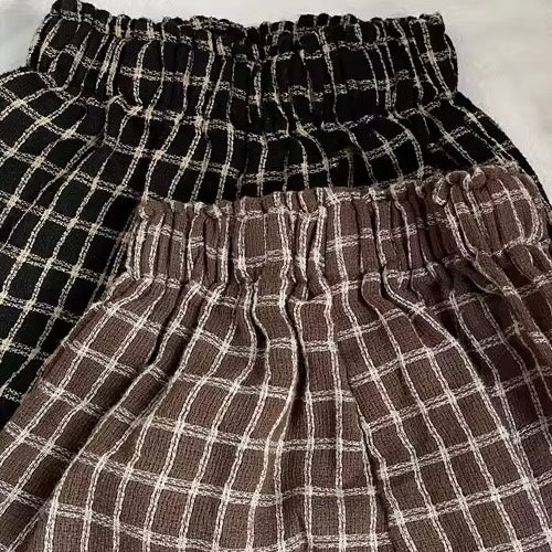 Paolo Plaid Check Oversize Trousers (Chocolate) - Image 7