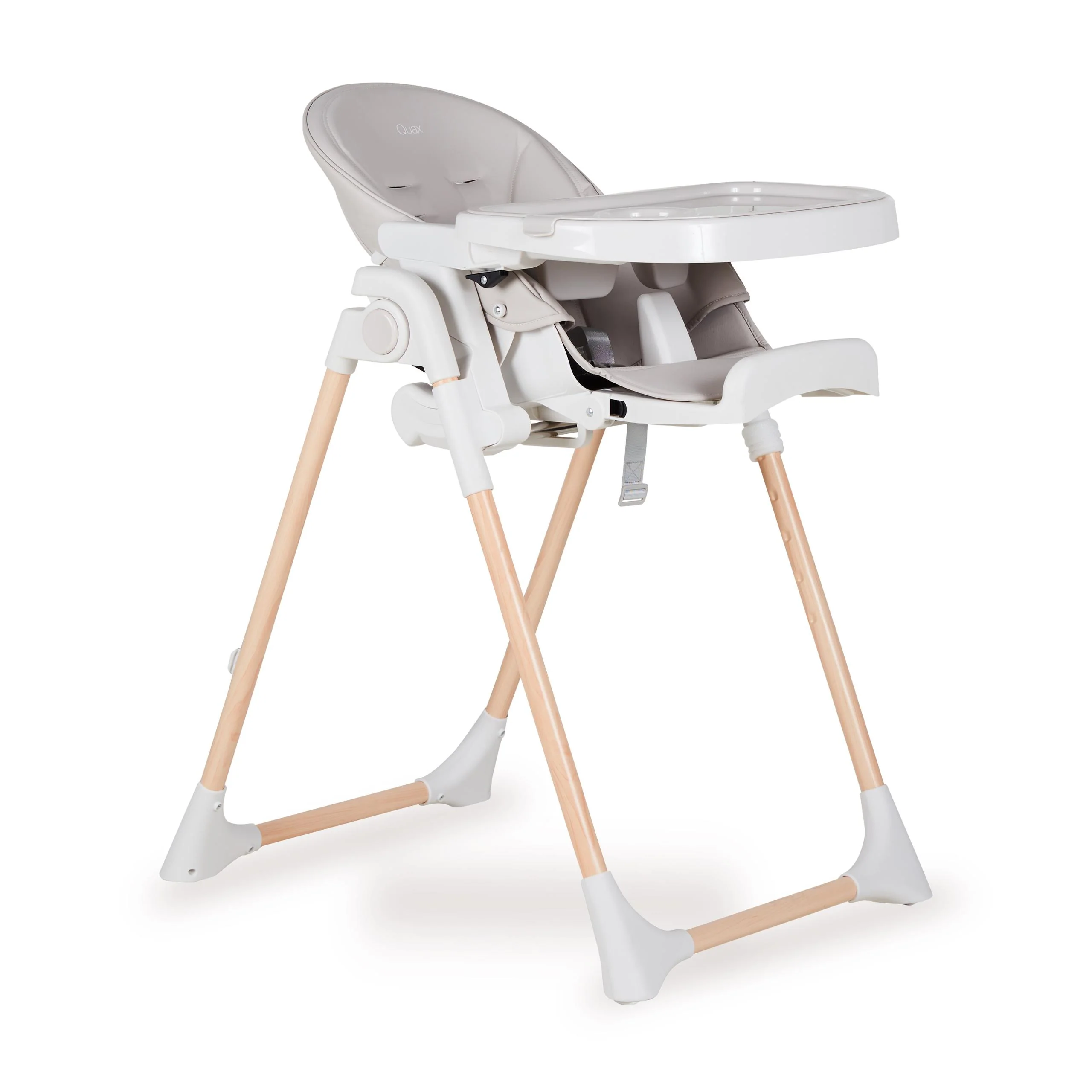 Papum Foldable Newborn to Toddler Adjustable Highchair (White/Natural) - Image 4