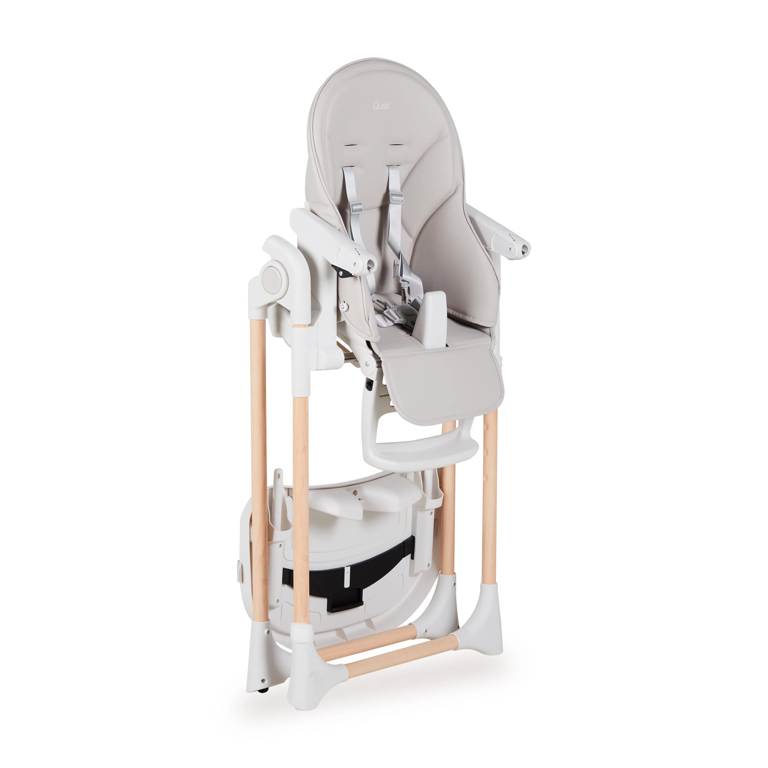 Papum Foldable Newborn to Toddler Adjustable Highchair (White/Natural) - Image 7
