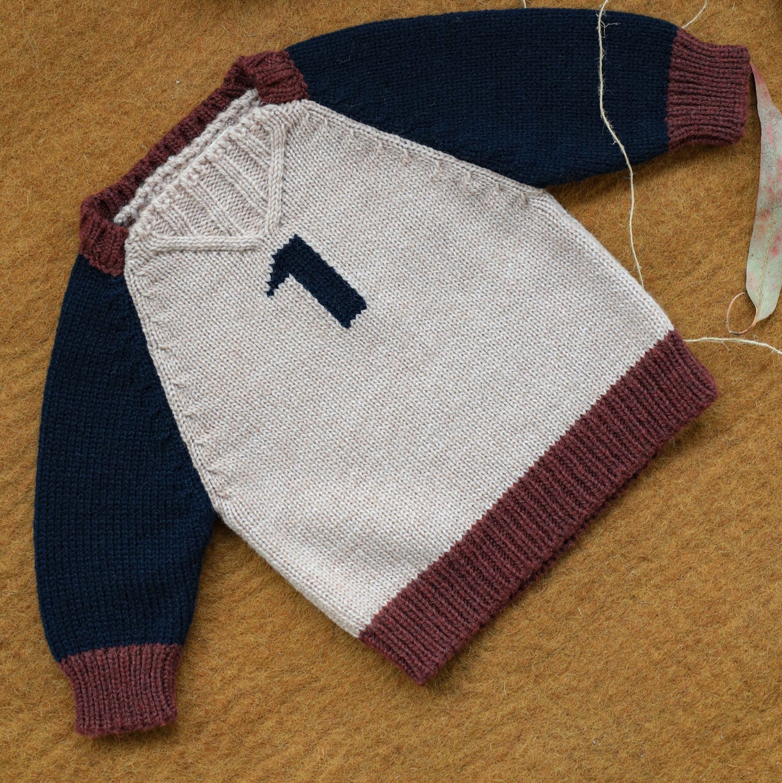 Patrick 'Number One' Merino Wool Knit Jumper (Tortora) - Image 2