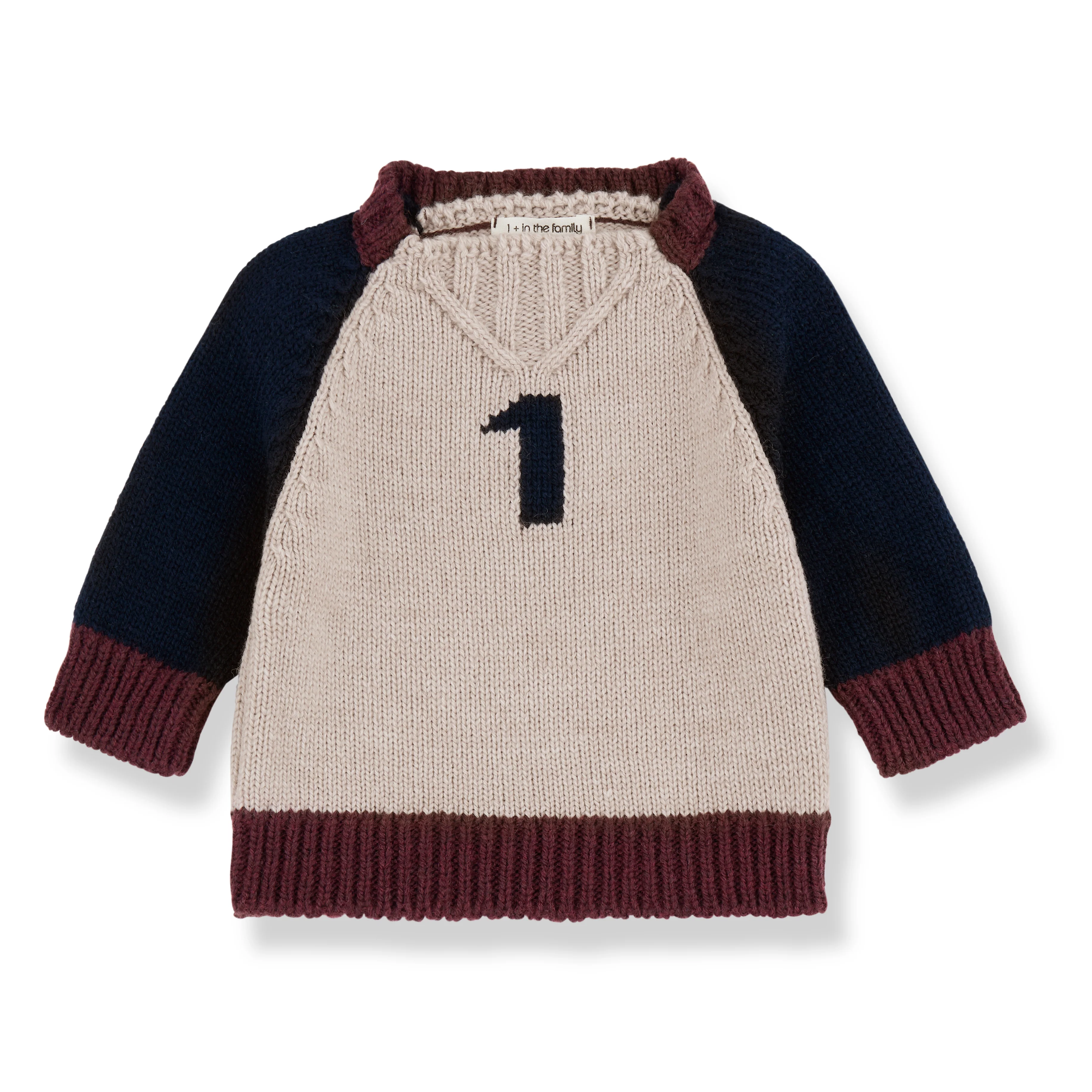 Patrick 'Number One' Merino Wool Knit Jumper (Tortora) - Image 3