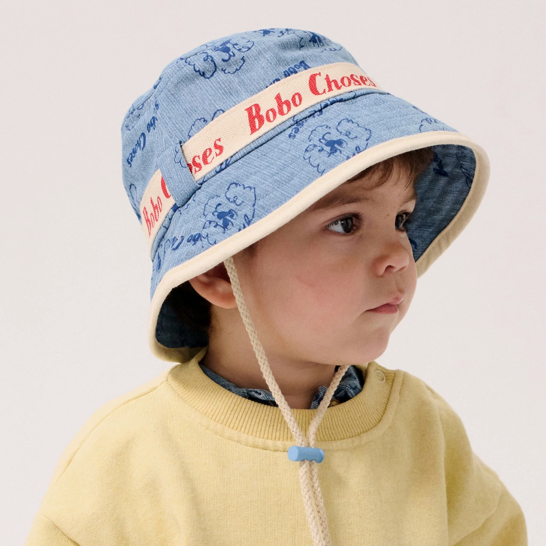 Pickles The Dog Cotton Bucket Hat (Prussian Blue)