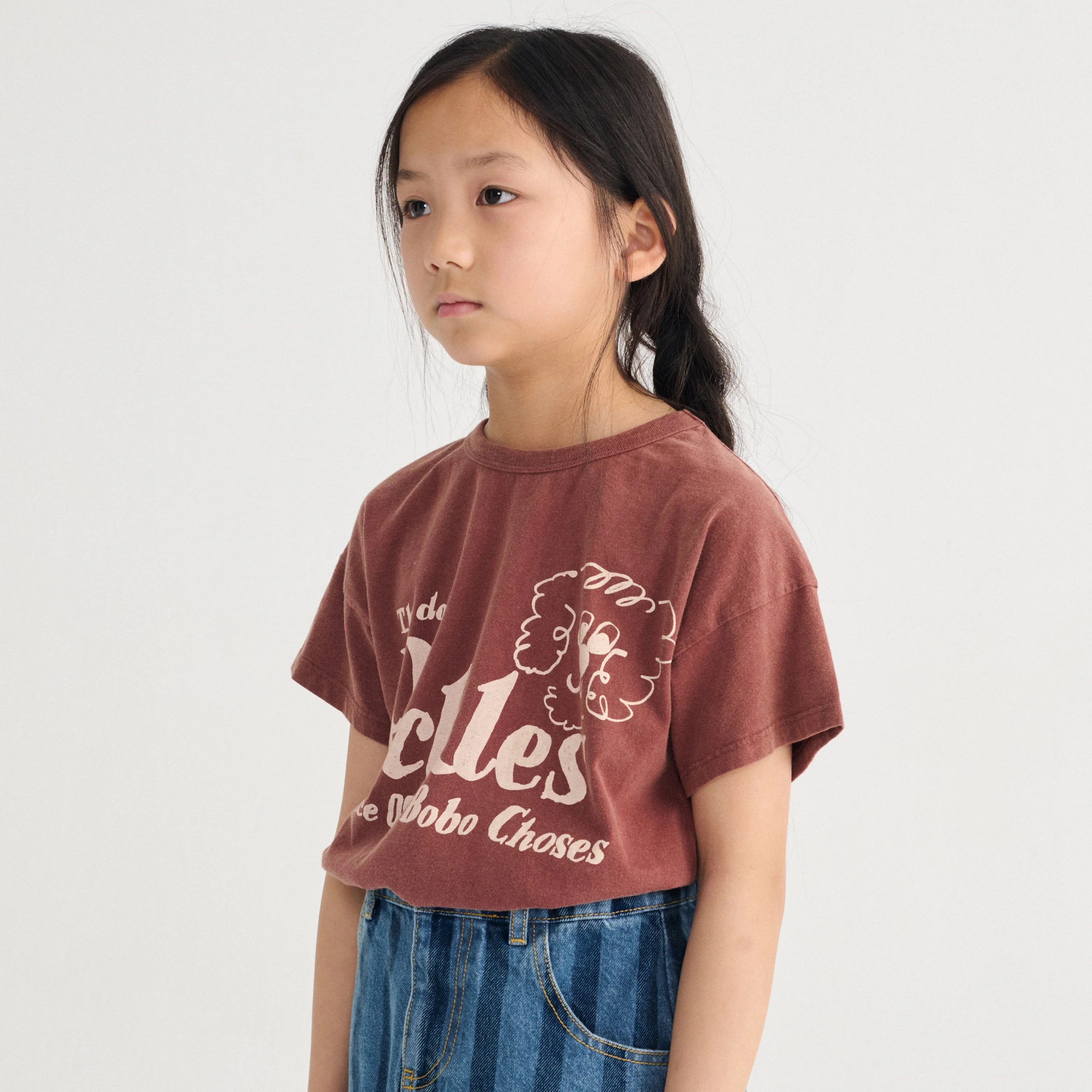 Pickles The Dog Cotton T-shirt (Brown) - Image 3