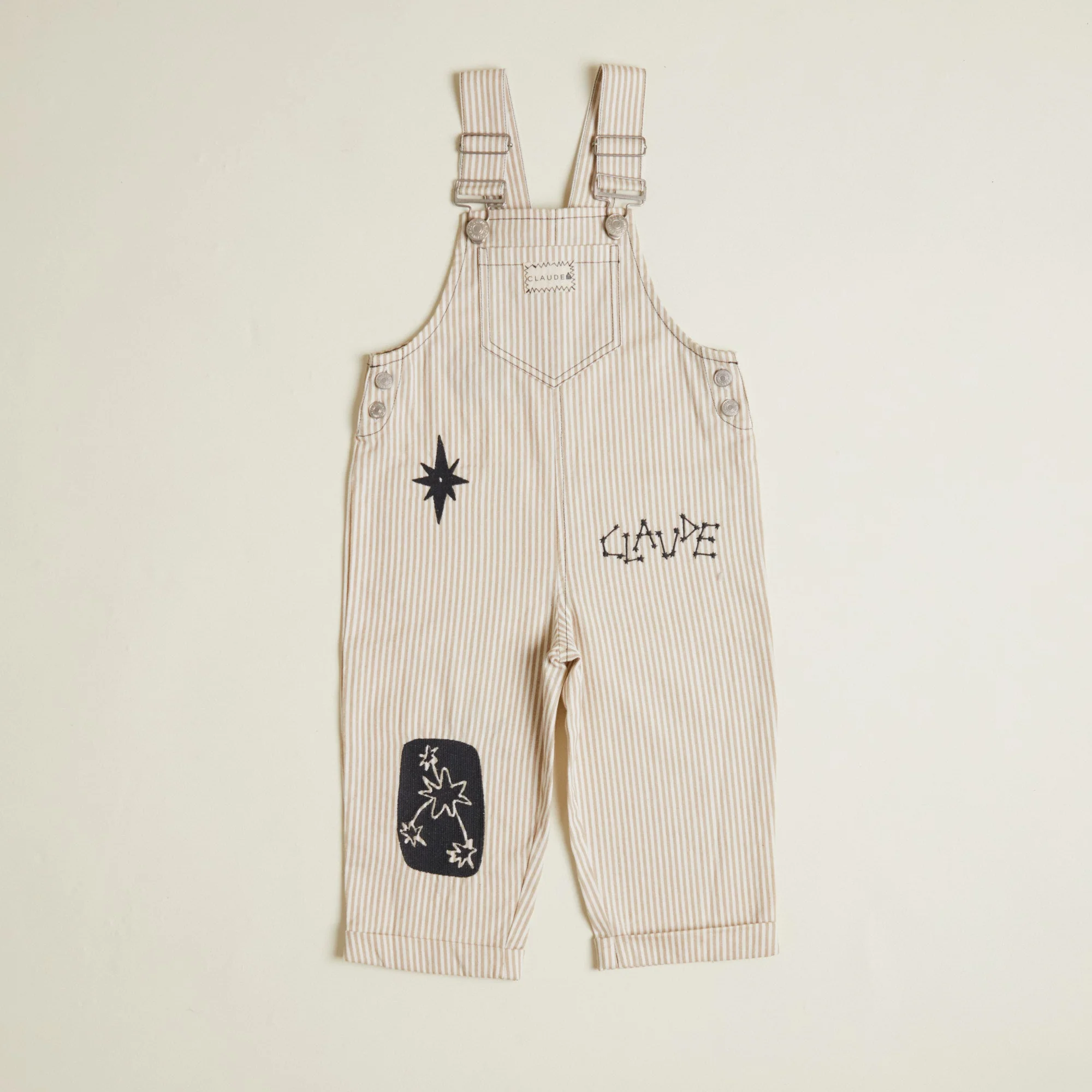 Piper Embroidered Space Stripe Dungarees - Image 7
