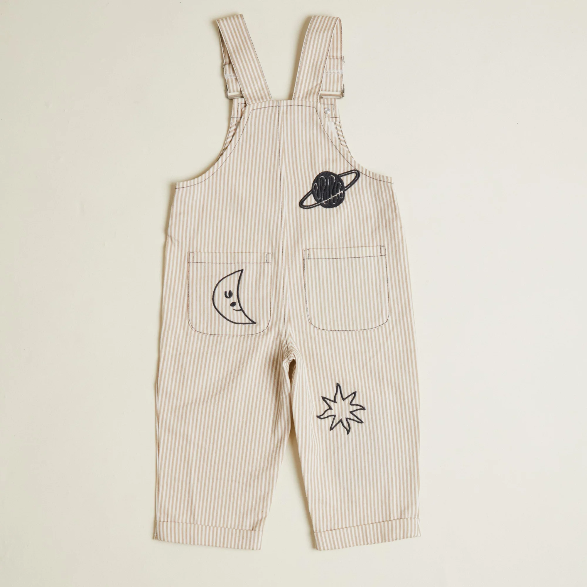Piper Embroidered Space Stripe Dungarees - Image 8