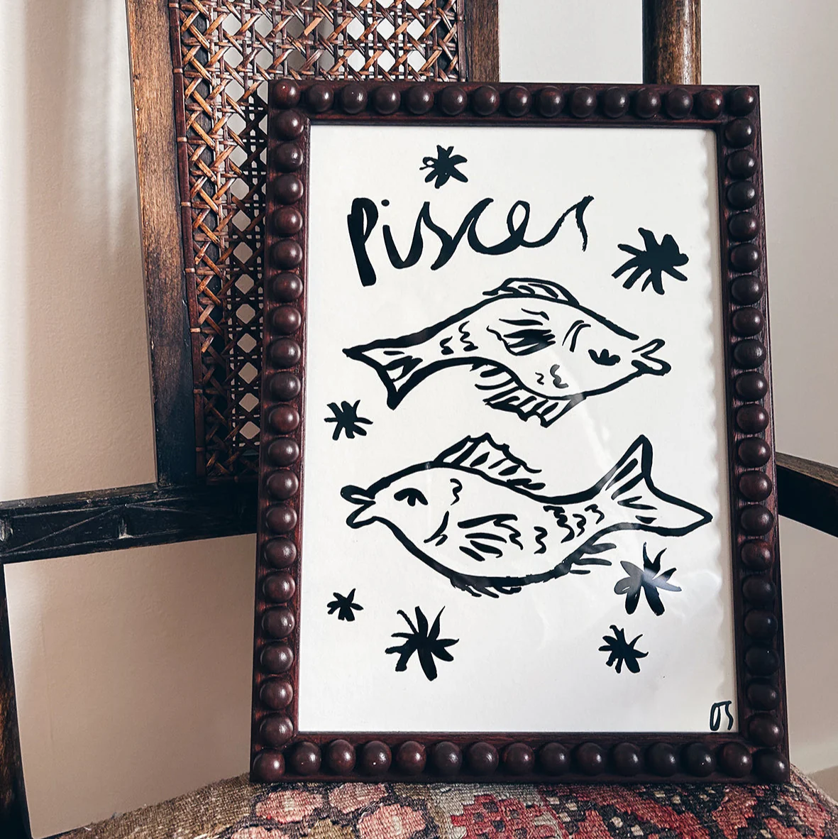 Pisces Star Sign Art Print - Image 4