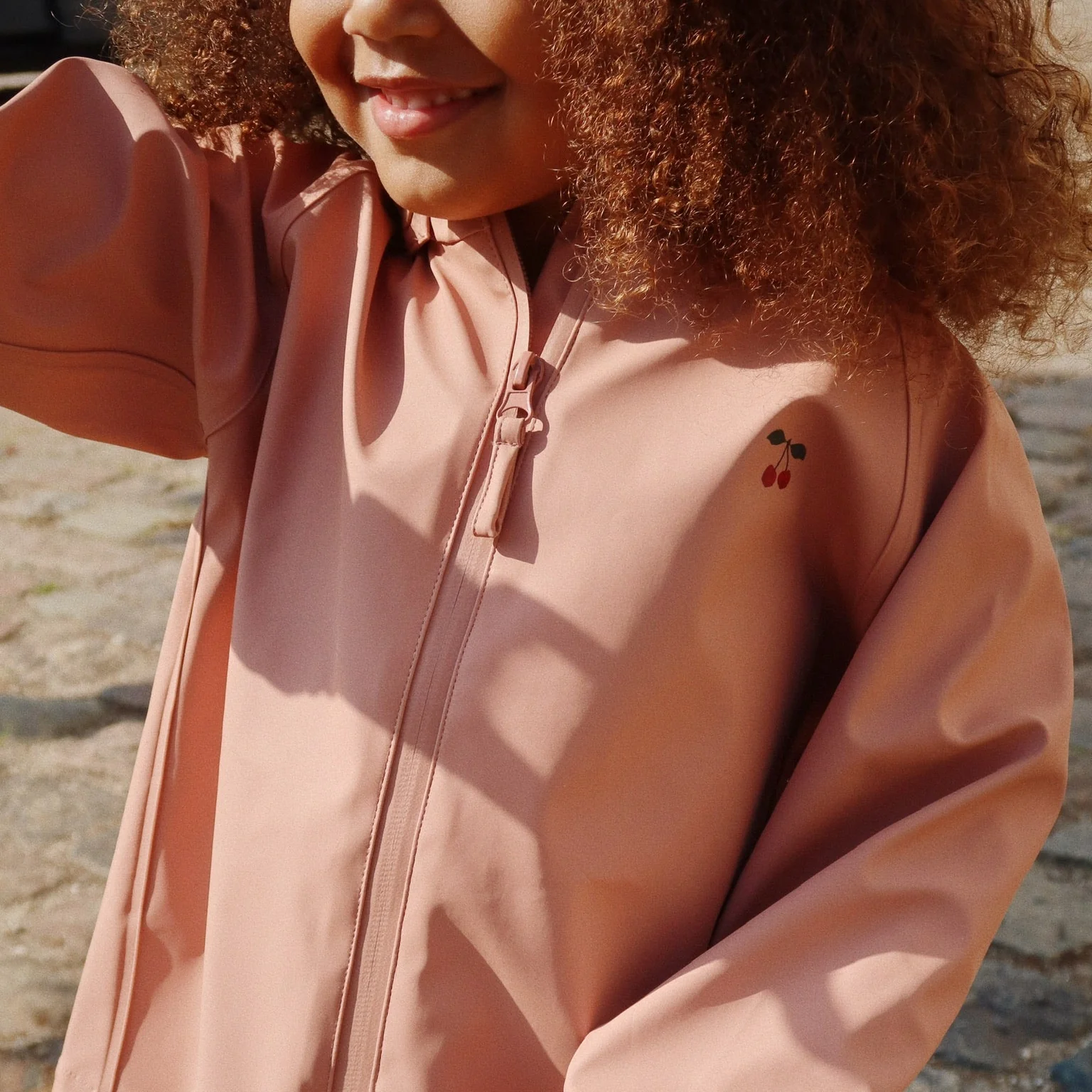 Plainy Rain Cherry Outdoor Jacket and Trouser Set (Cameo Pink) - Image 3