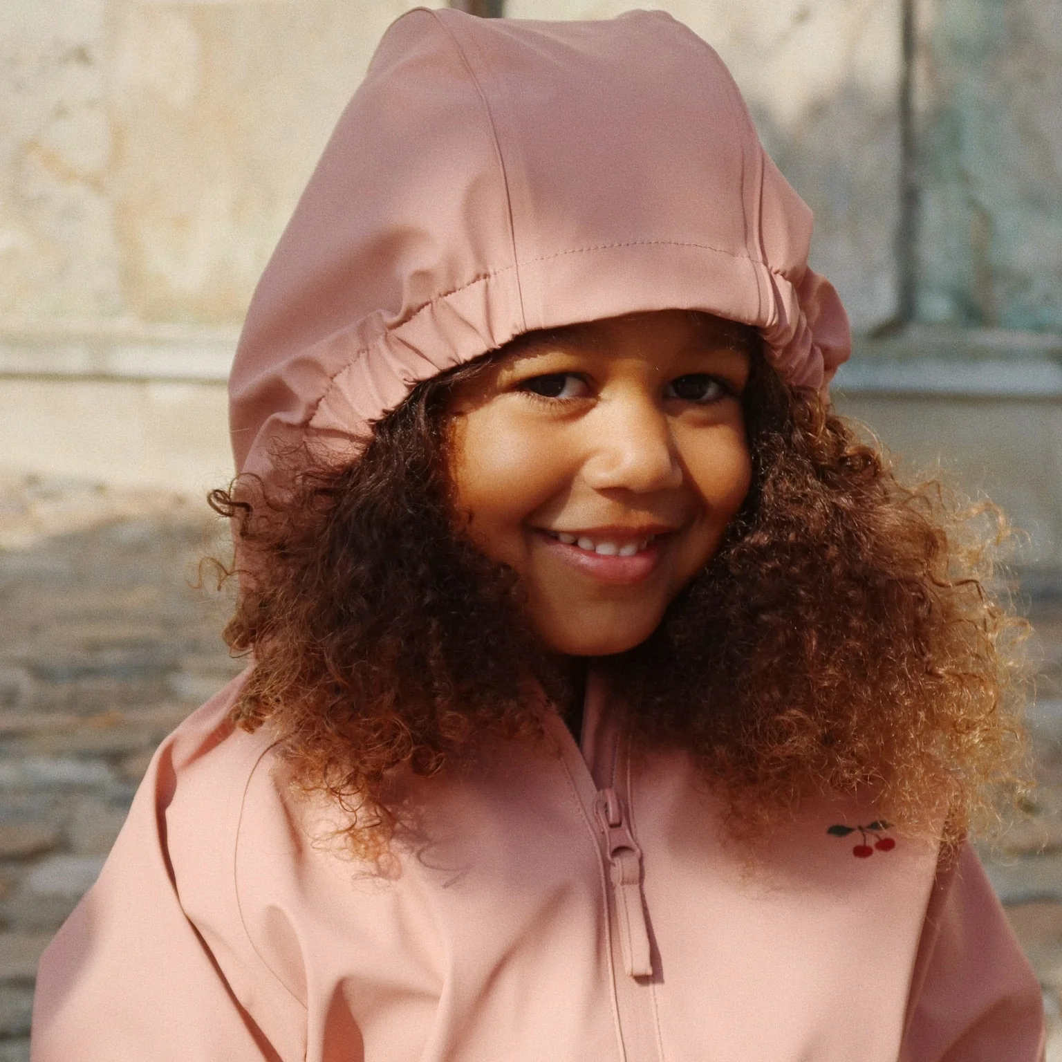 Plainy Rain Cherry Outdoor Jacket and Trouser Set (Cameo Pink) - Image 6