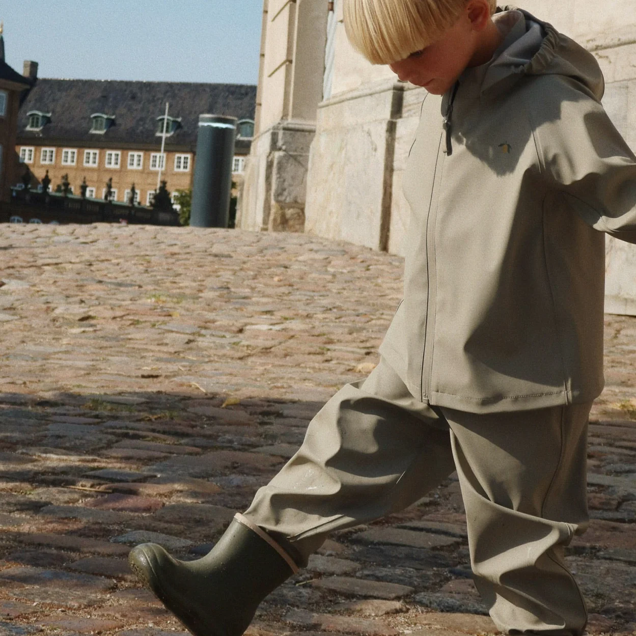 Plainy Rain Lemon Outdoor Jacket and Trouser Set (Laurel Oak)
