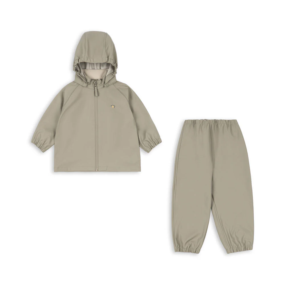 Plainy Rain Lemon Outdoor Jacket and Trouser Set (Laurel Oak) - Image 2