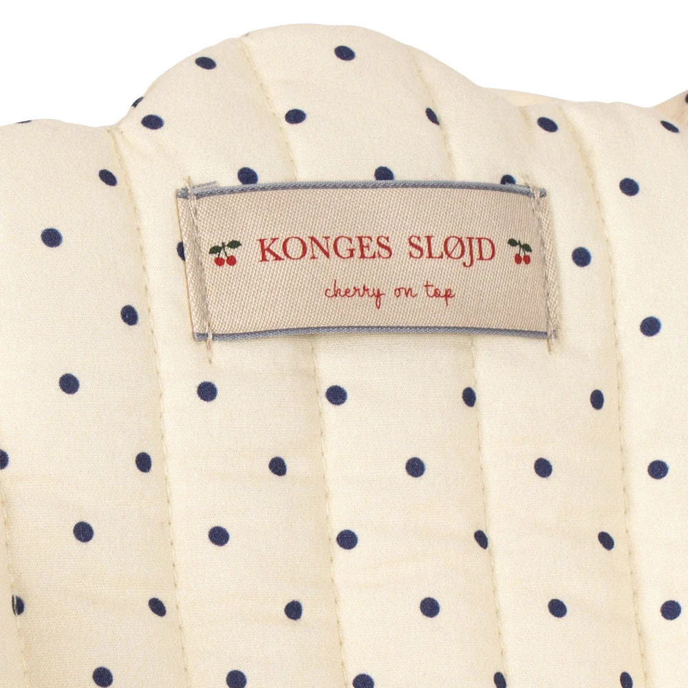 Polka Dot Cotton Quilted Dolls Stroller (Estate Dot) - Image 5