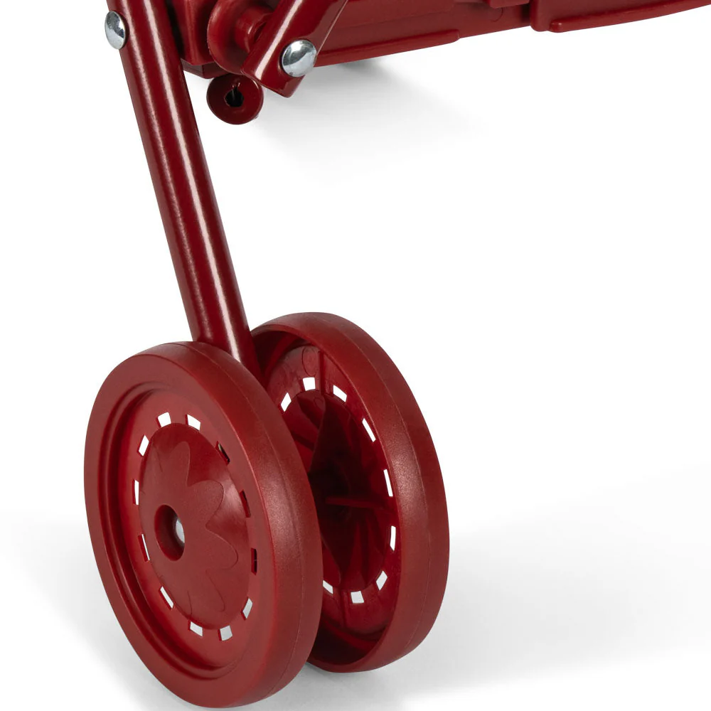 Polka Dot Cotton Quilted Dolls Stroller (Estate Dot) - Image 7