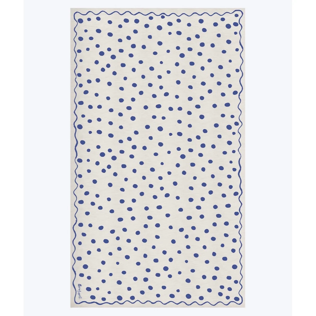Polka Dot Linen Tablecloth - Image 3
