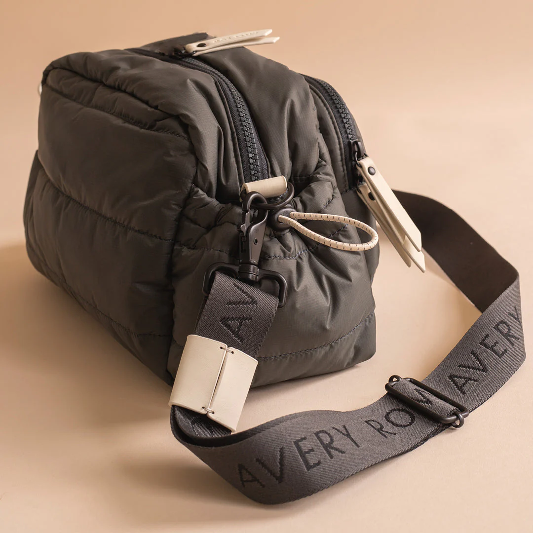 Pram Organiser Cross-Body Bag (Soft Black) - Image 6