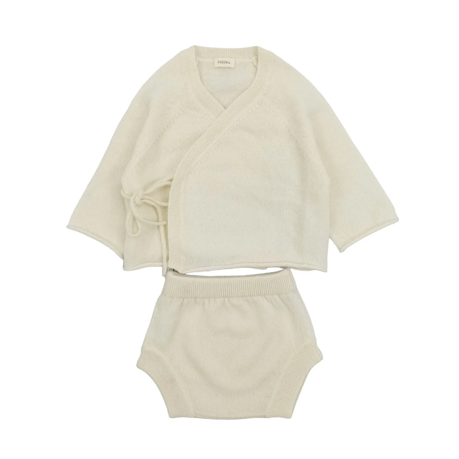 Premium Cashmere Top and Bloomer Set (Ivory) - Image 6