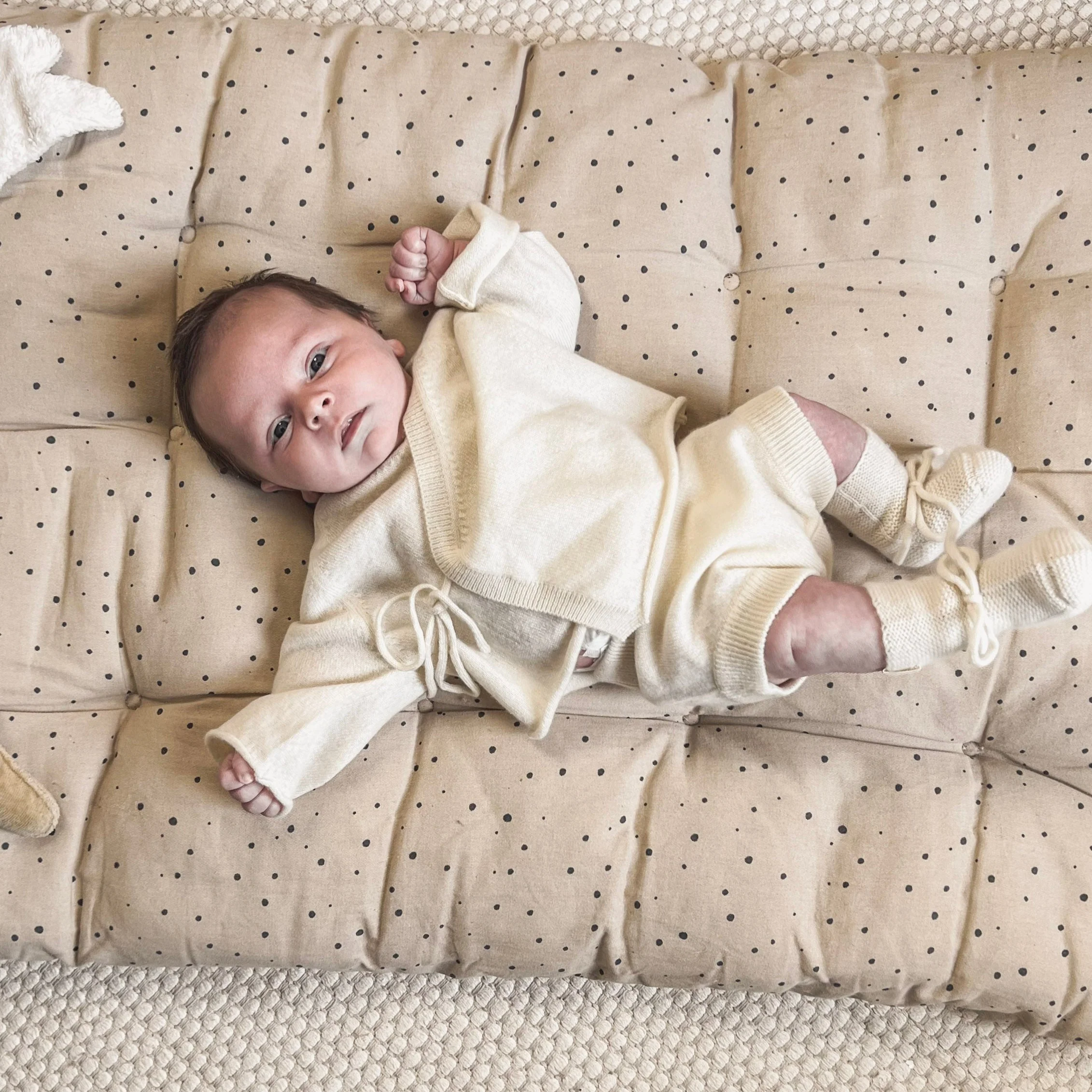 Premium Cashmere Top and Bloomer Set (Ivory) - Image 7