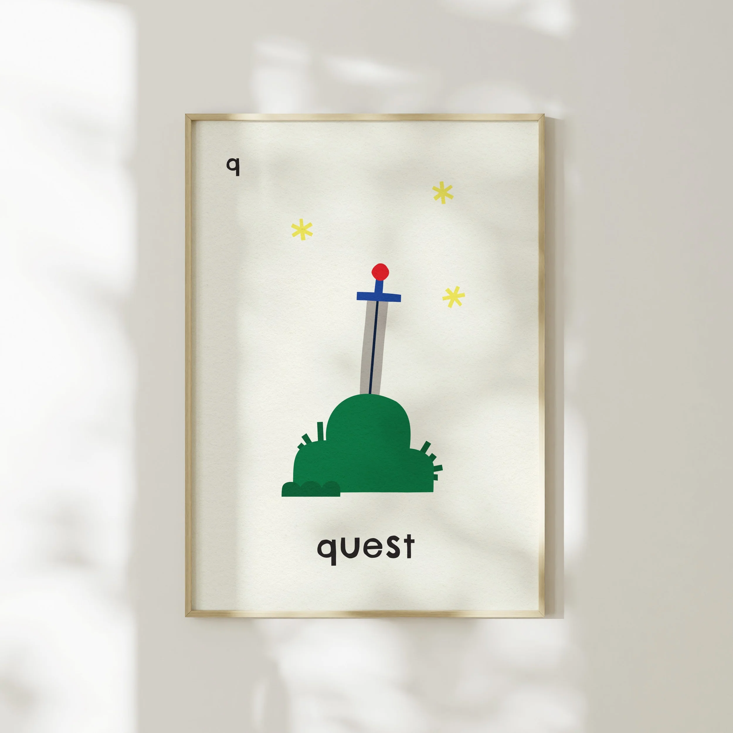 Q for Quest- Alphabet Art Print - Image 5