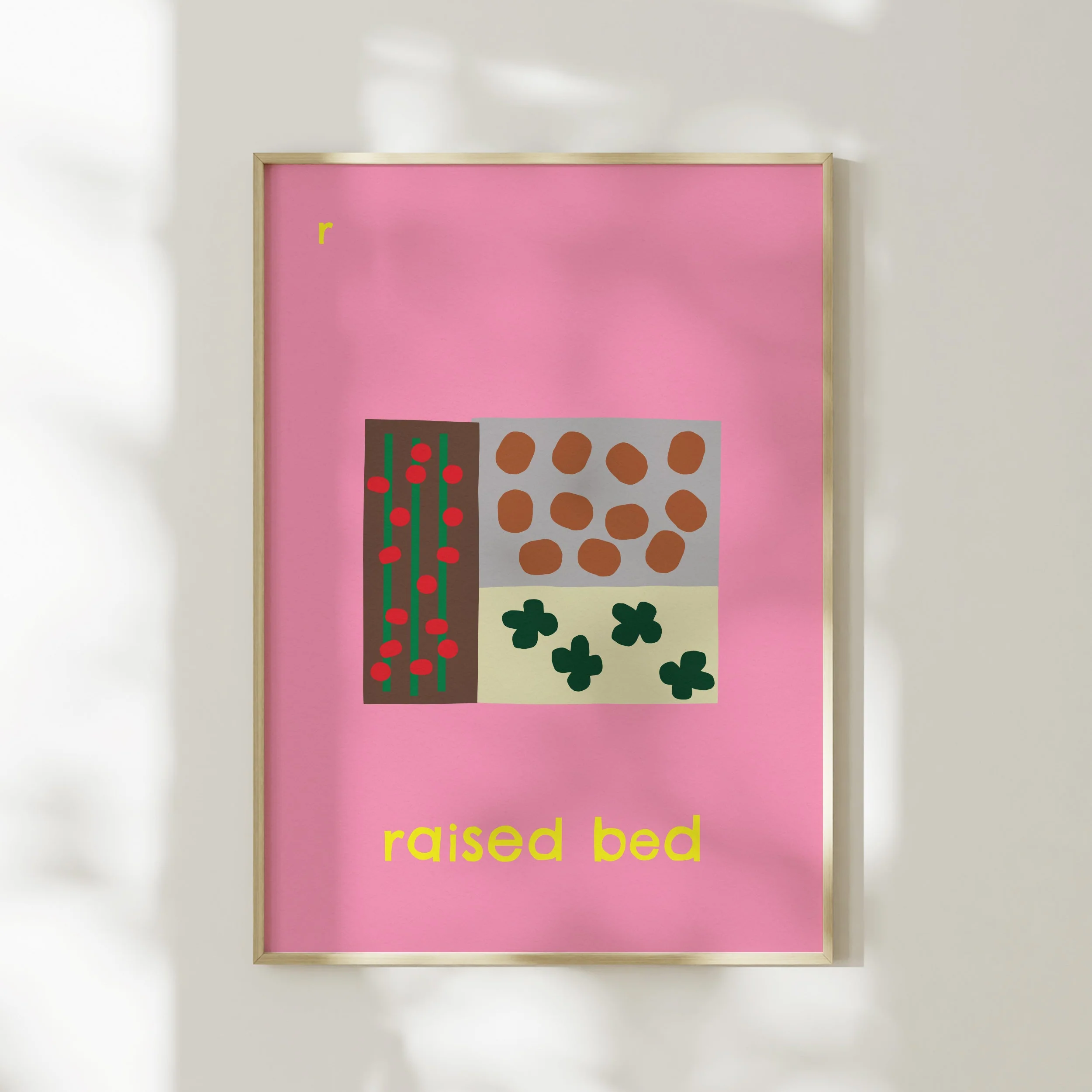R for Raised Bed - Alphabet Art Print - Image 2