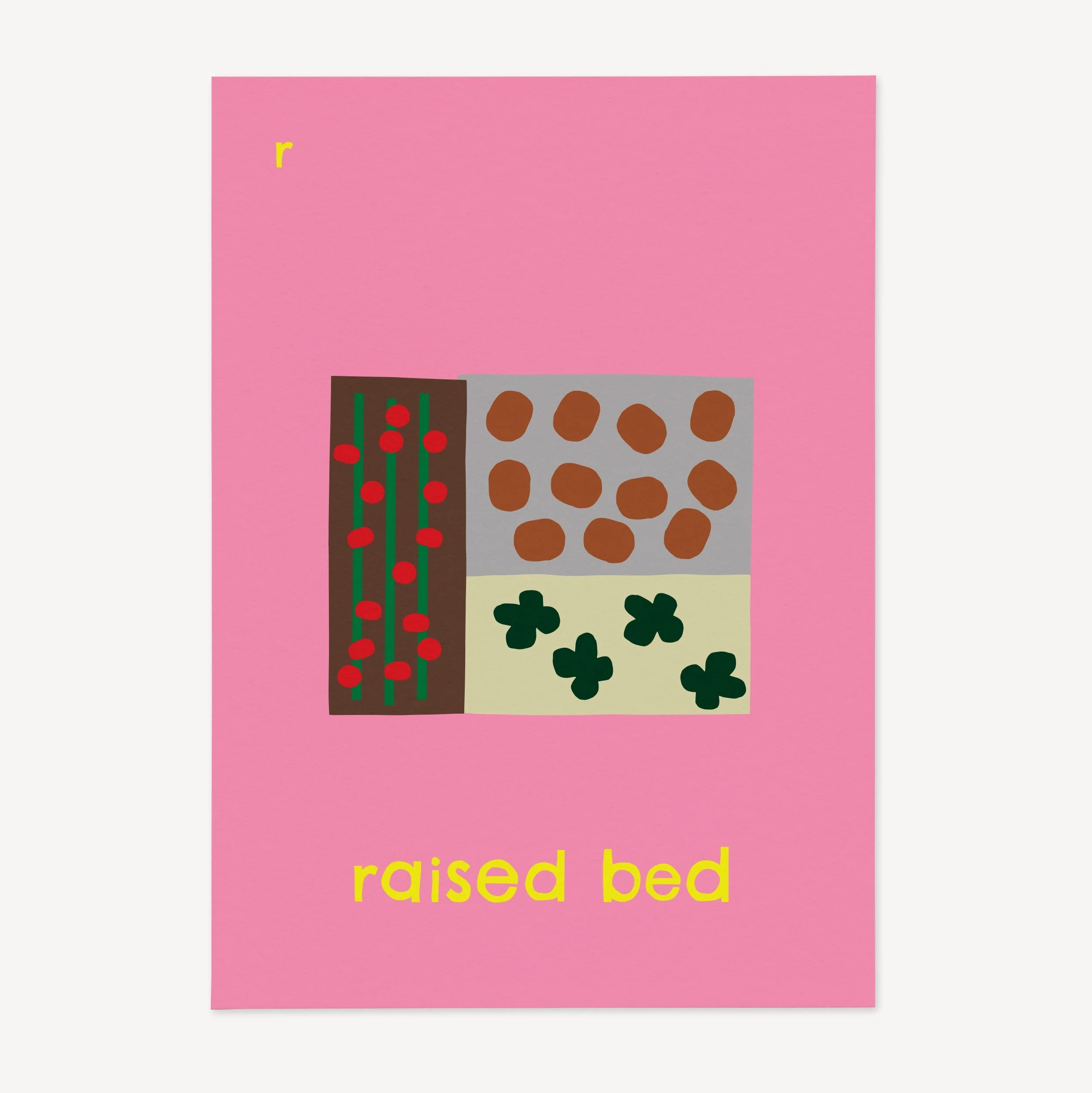 R for Raised Bed - Alphabet Art Print - Image 4