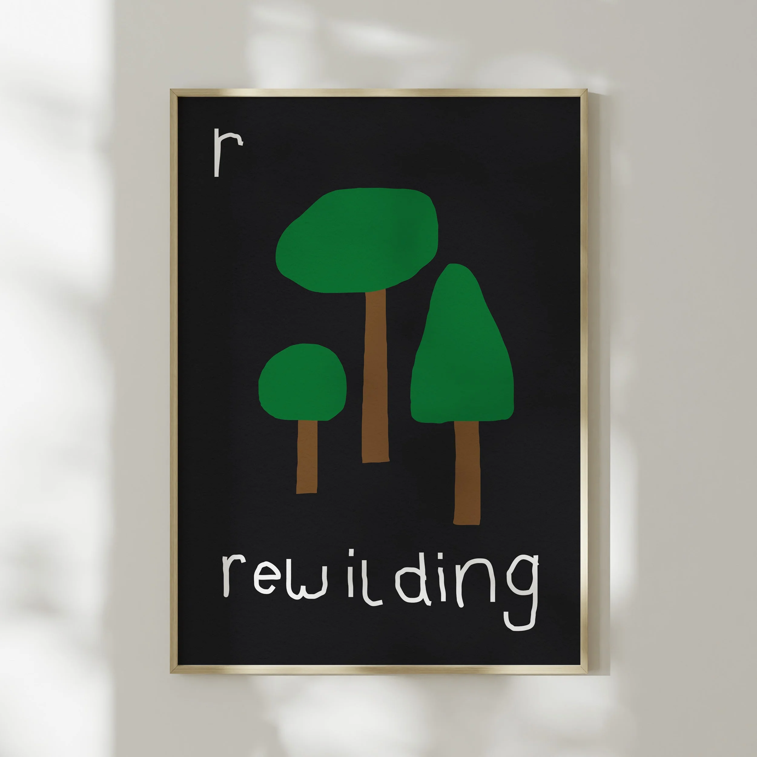 R for Rewilding- Alphabet Art Print - Image 5