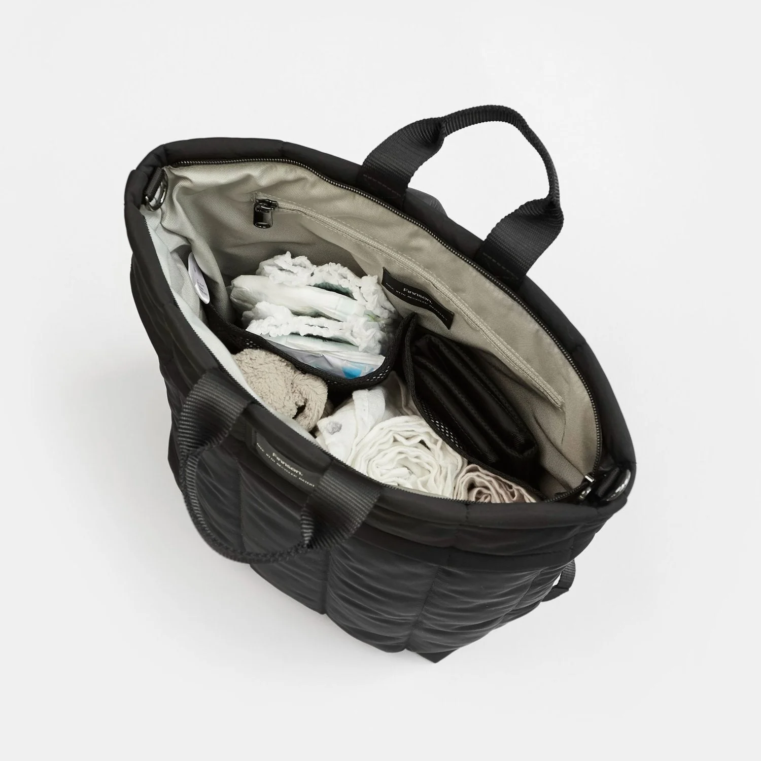 RAE Eco Changing Backpack with Changing Mat (Black) - Image 5