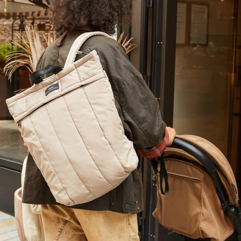 RAE Eco Changing Backpack with Changing Mat (Taupe) - Image 5