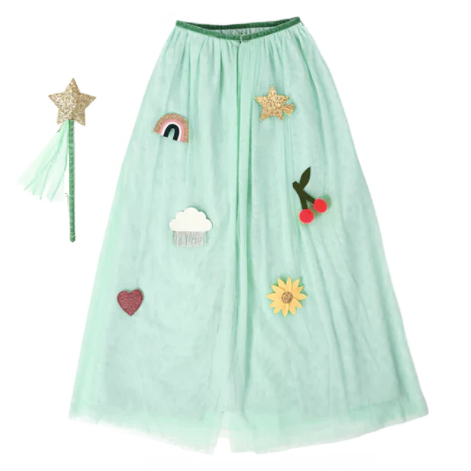 Rainbow Icon Cape and Wand Dress Up Set