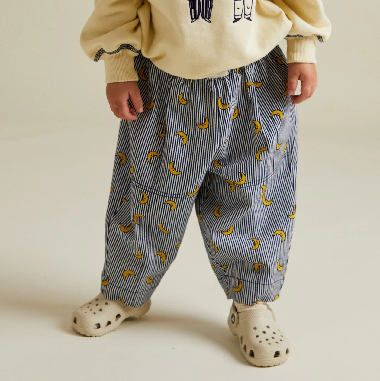 Rex Stripe Moon Print Trouser
