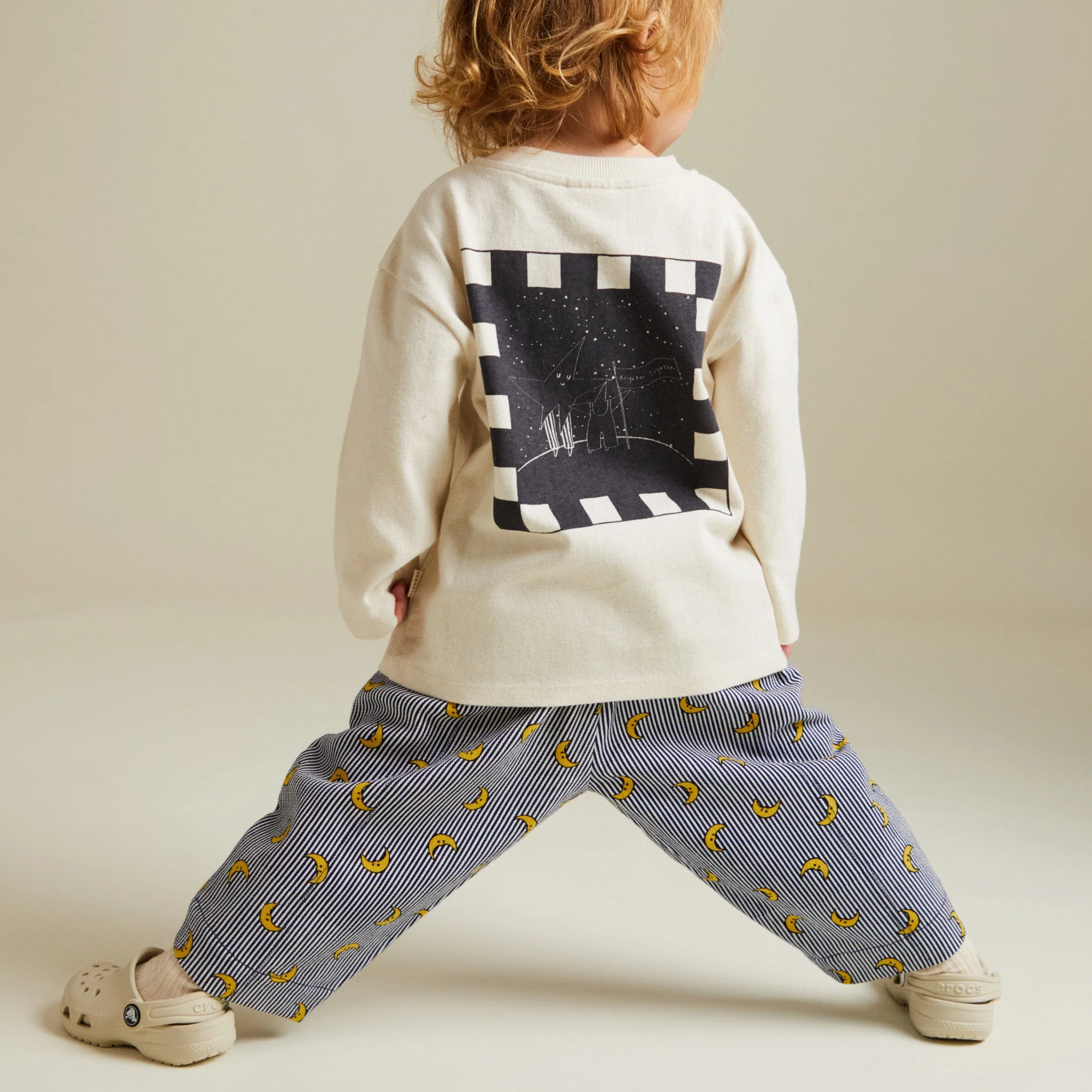 Rex Stripe Moon Print Trouser - Image 6