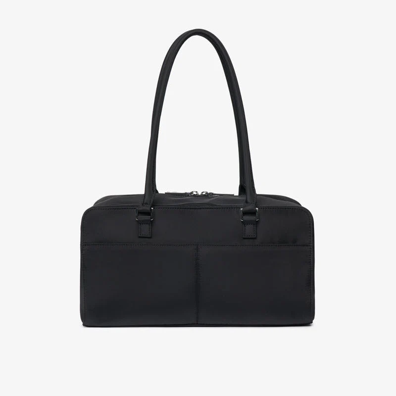 Riley Compact East-West Changing Bag (Black Woven) - Image 6