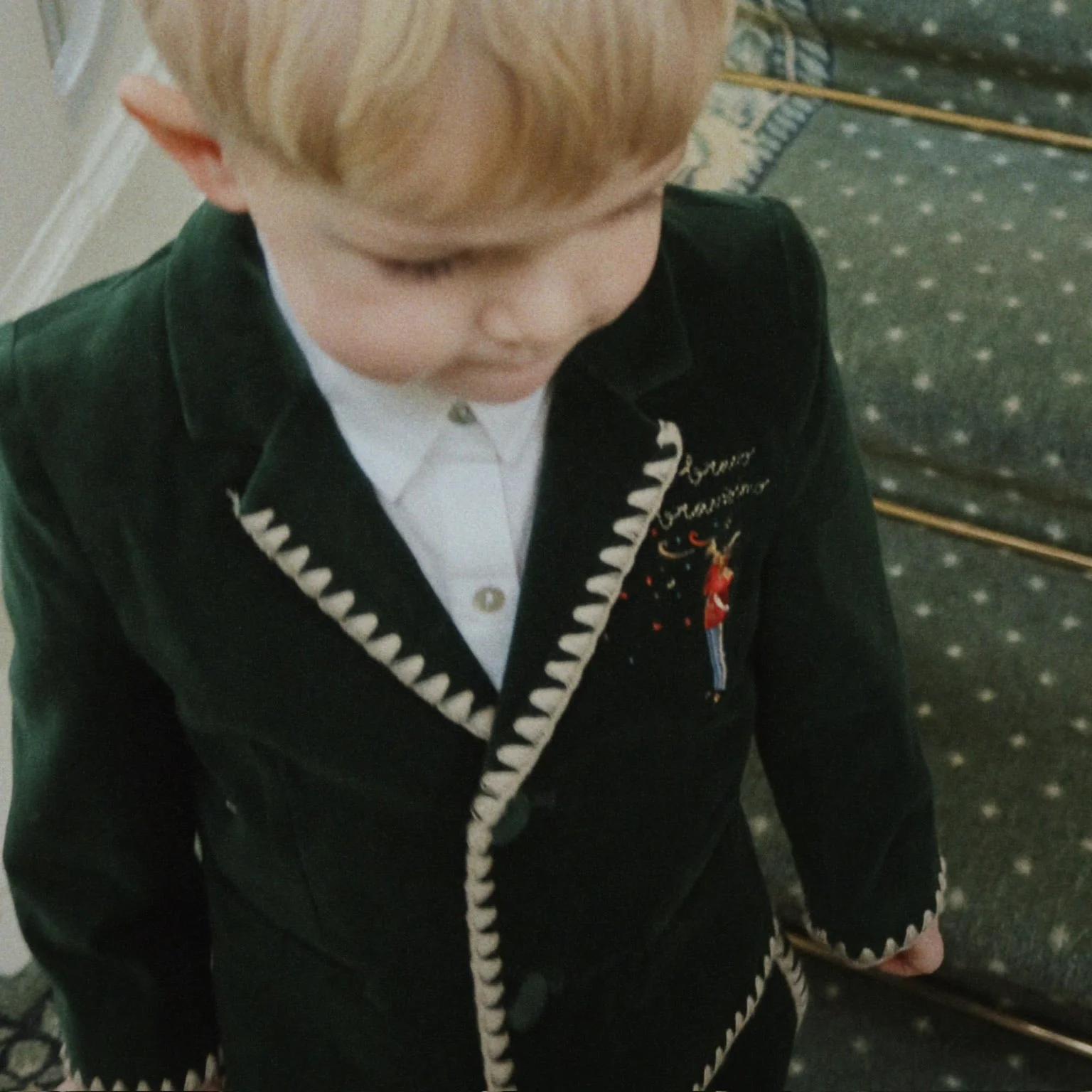 Rocky Velvet Bravo Occasion Blazer (Dark Green) - Image 3