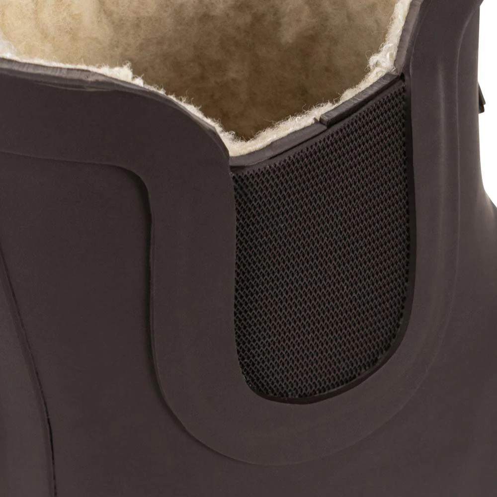 Roi Lemon Thermo Lined Welly Rain Boots (Chocolate Brown) - Image 13