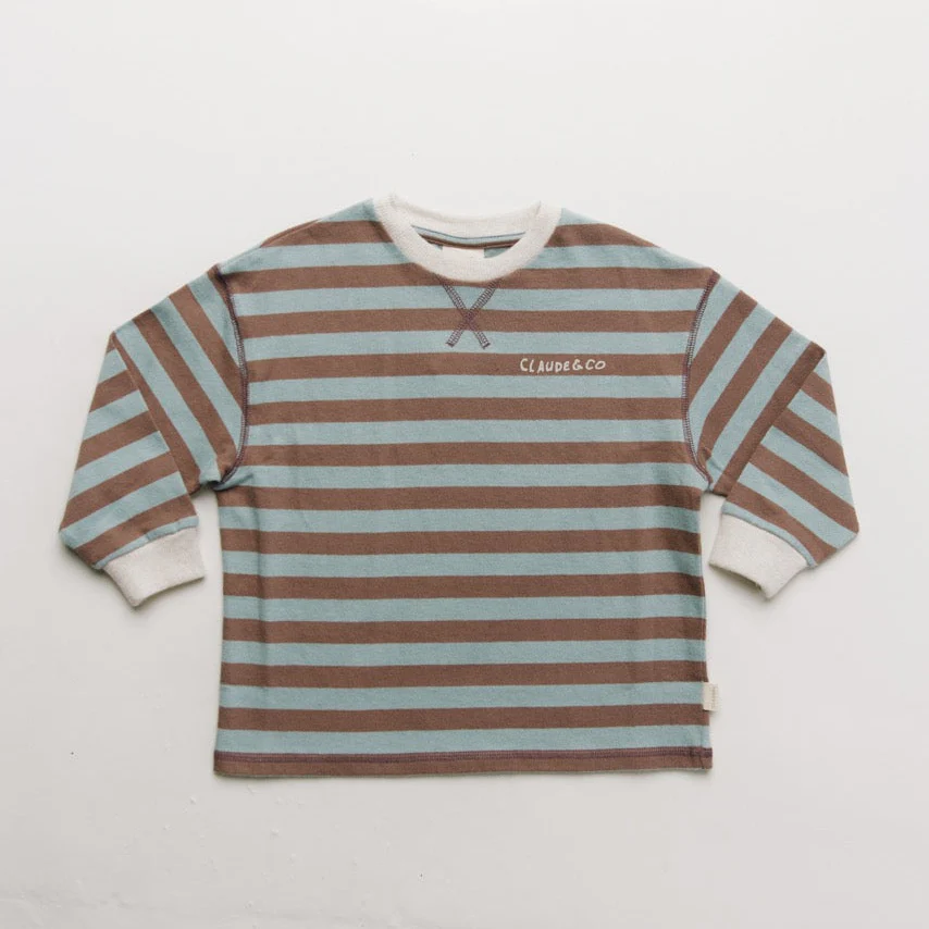 Rue Choco Stripe Cotton Long Sleeve Tee - Image 11