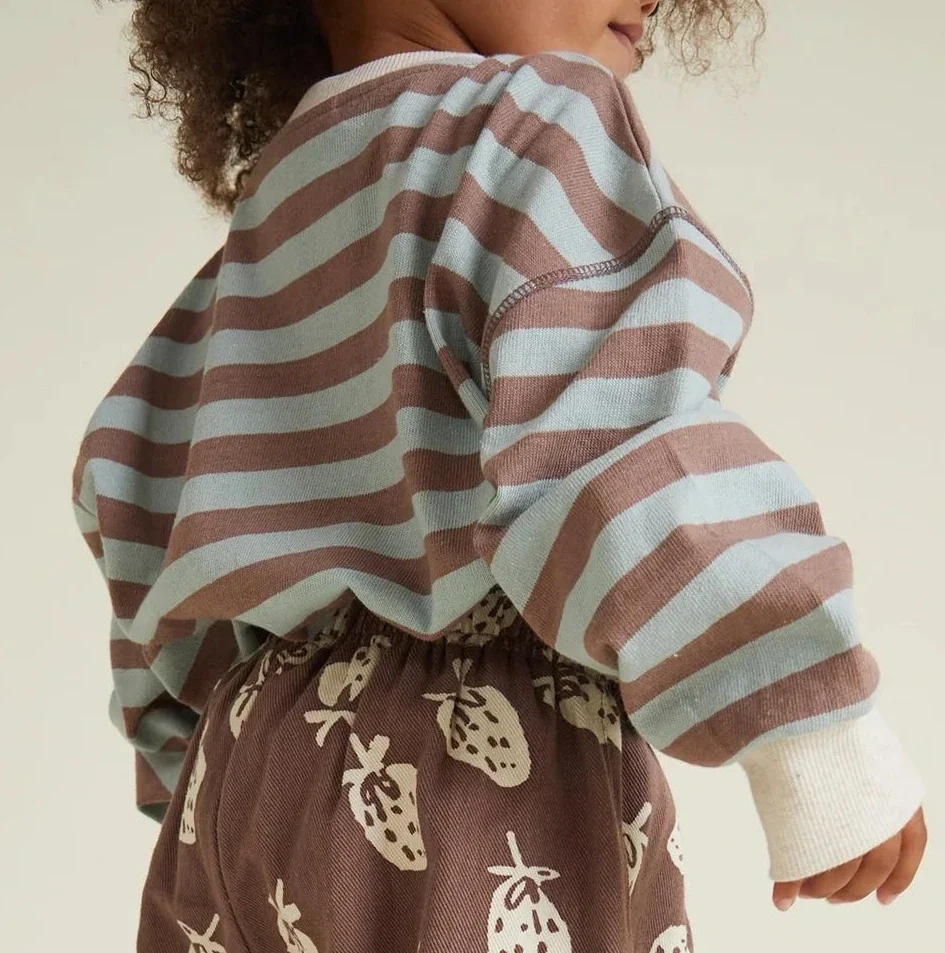 Rue Choco Stripe Cotton Long Sleeve Tee - Image 2