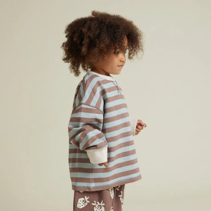 Rue Choco Stripe Cotton Long Sleeve Tee - Image 5