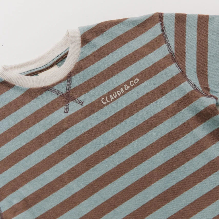 Rue Choco Stripe Cotton Long Sleeve Tee - Image 7