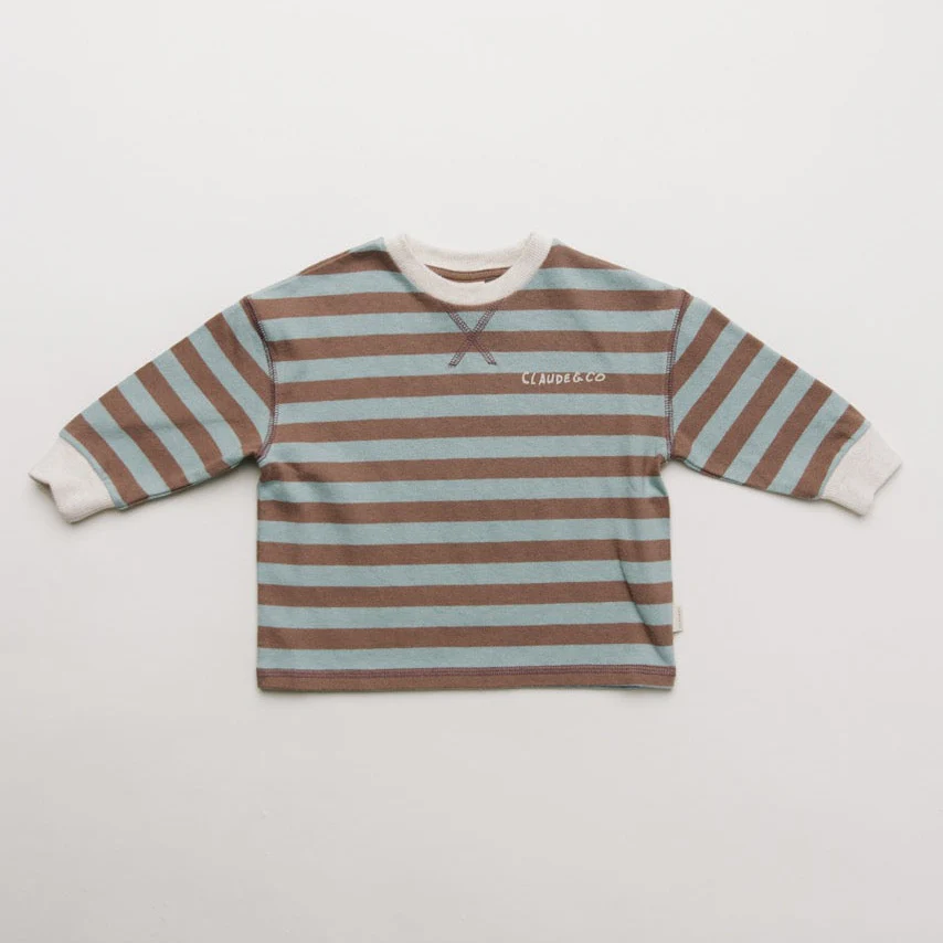 Rue Choco Stripe Cotton Long Sleeve Tee - Image 8