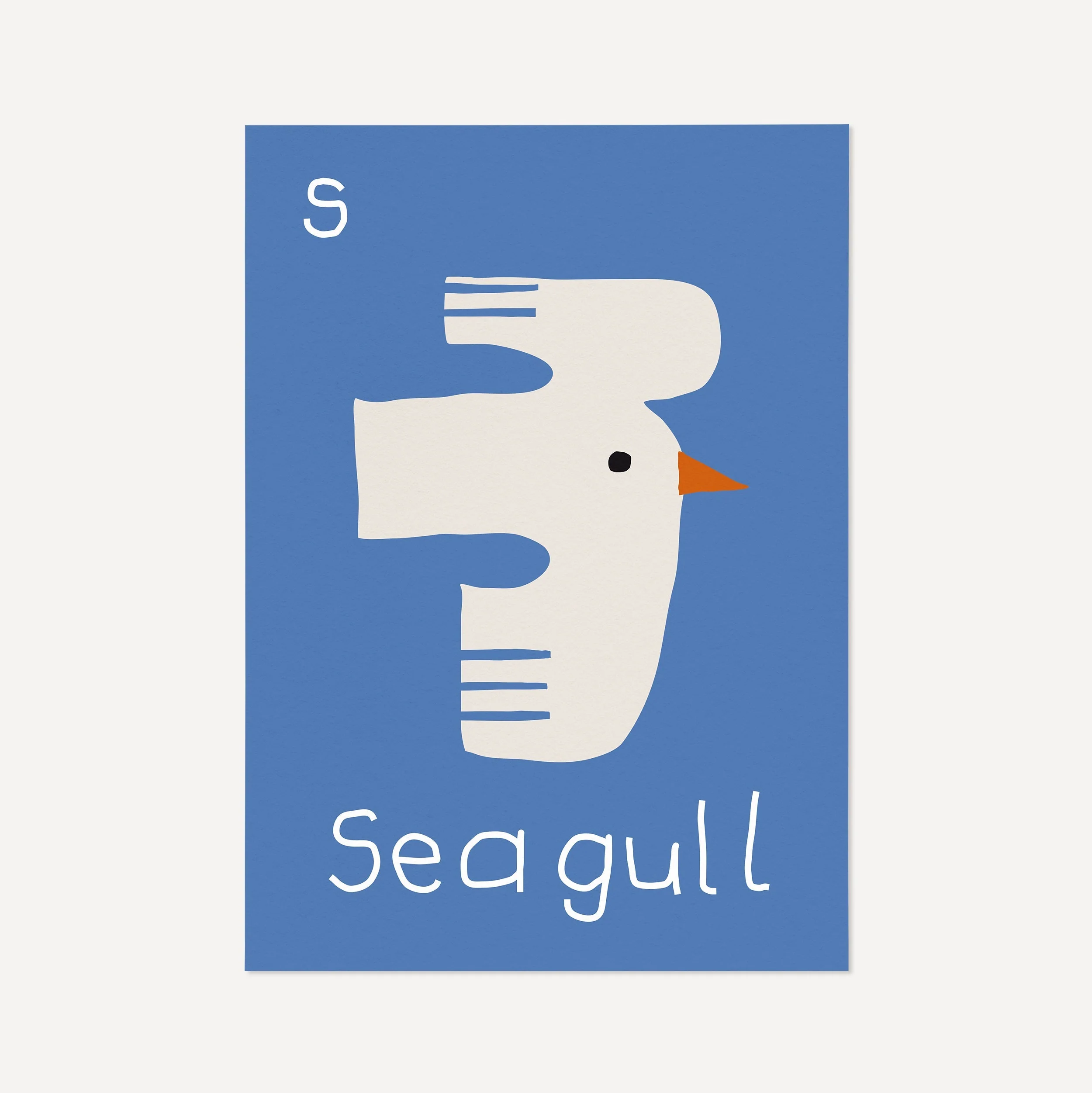 S for SEAGULL-Alphabet Art Print - Image 3
