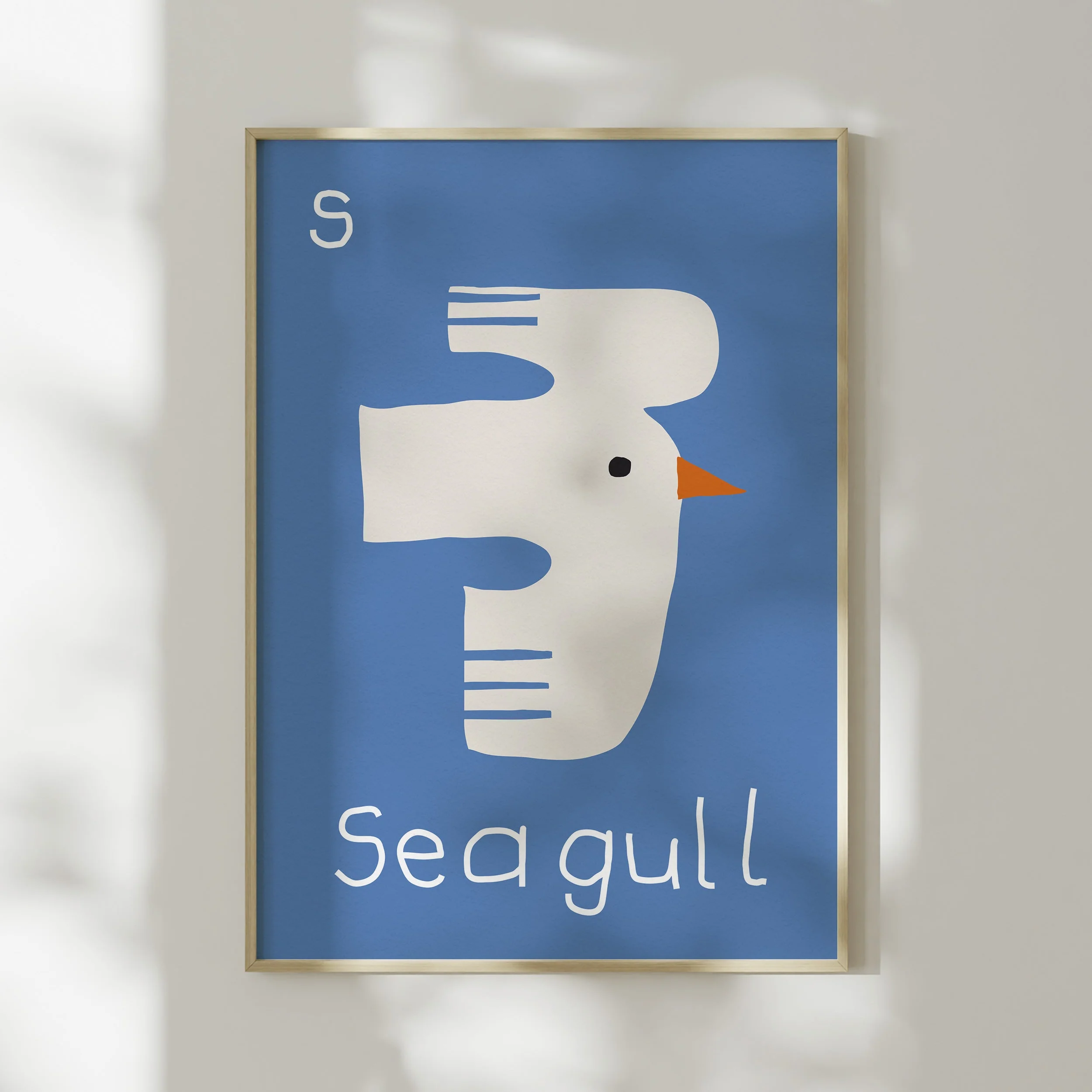 S for SEAGULL-Alphabet Art Print - Image 5