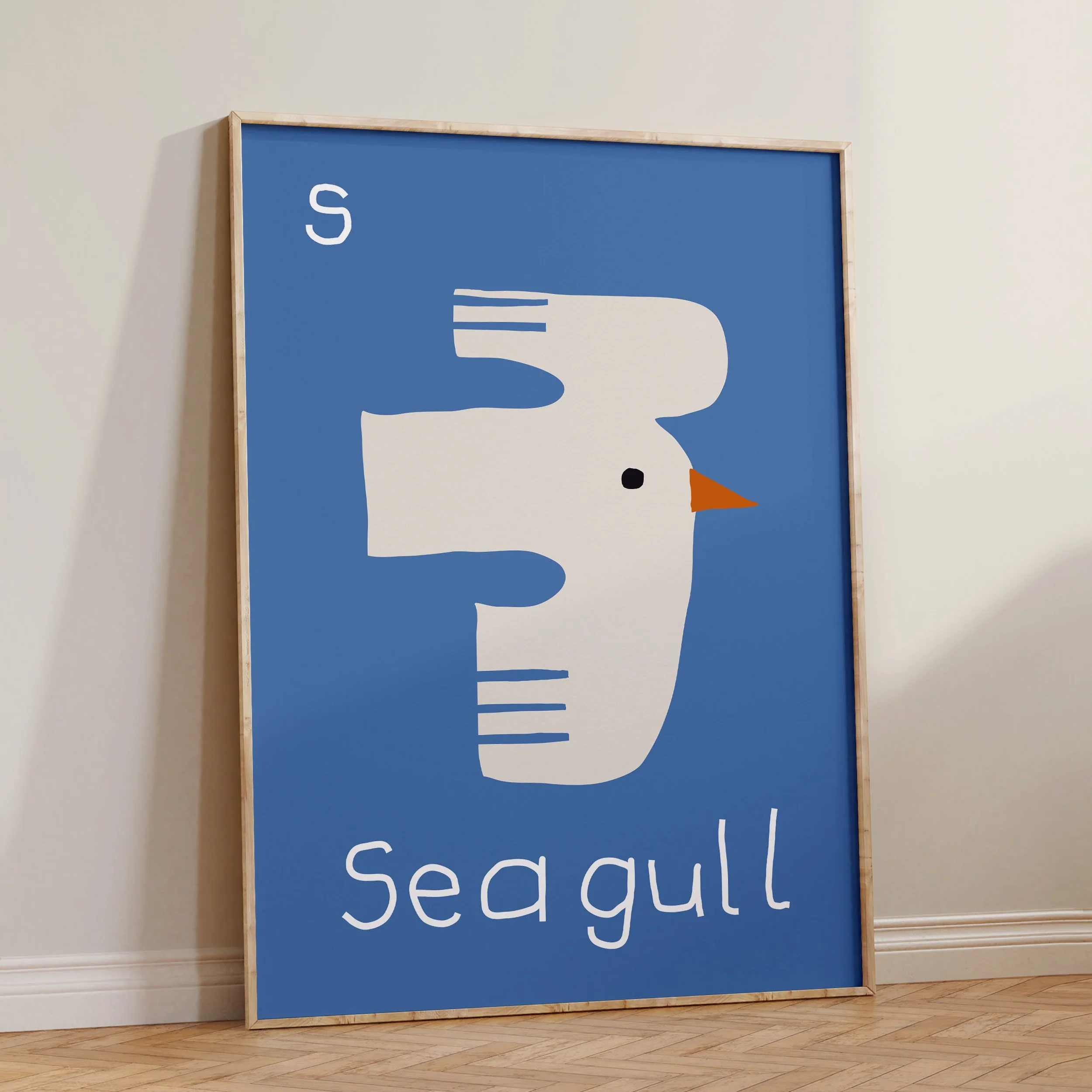 S for SEAGULL-Alphabet Art Print - Image 6