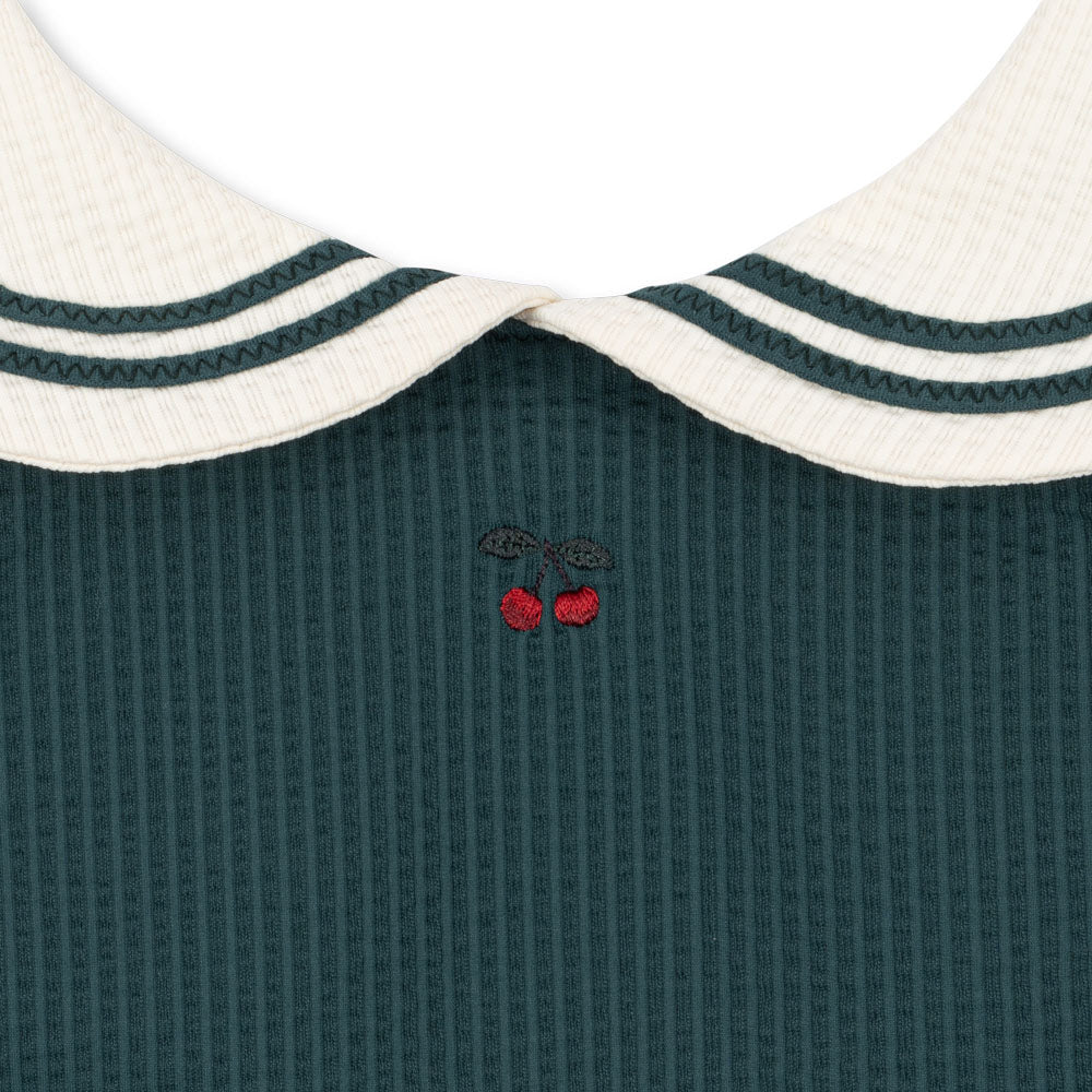 Sailor Collar Swimsuit (Sea Moss) - Image 9
