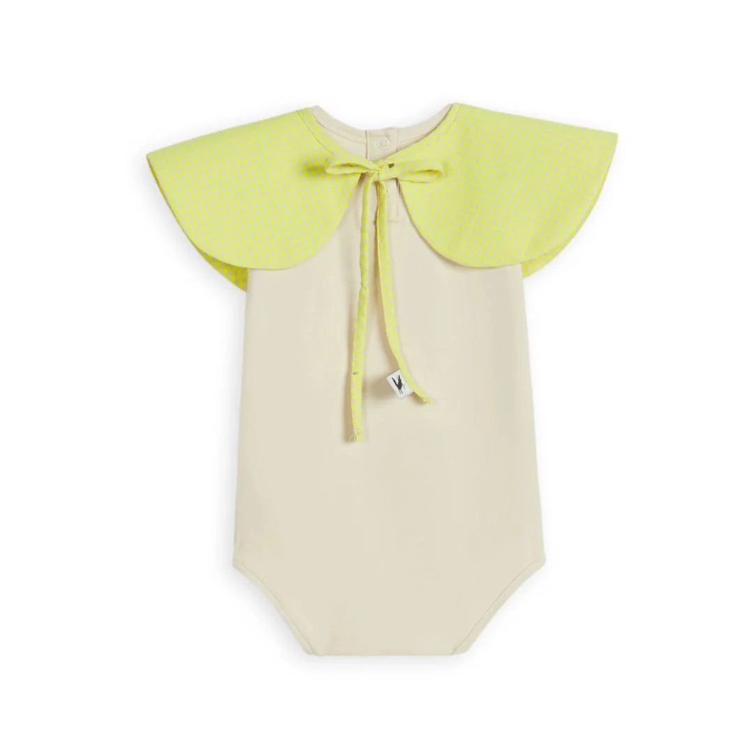Sand Carminho Body Suit with Detachable Collar - Image 2