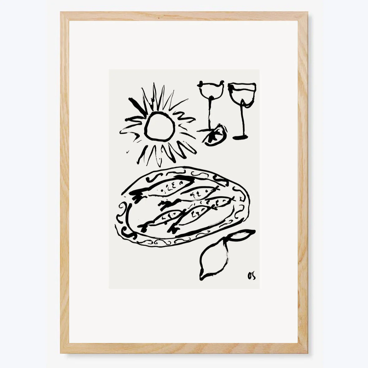 Sardines and Wine Art Print - Image 3