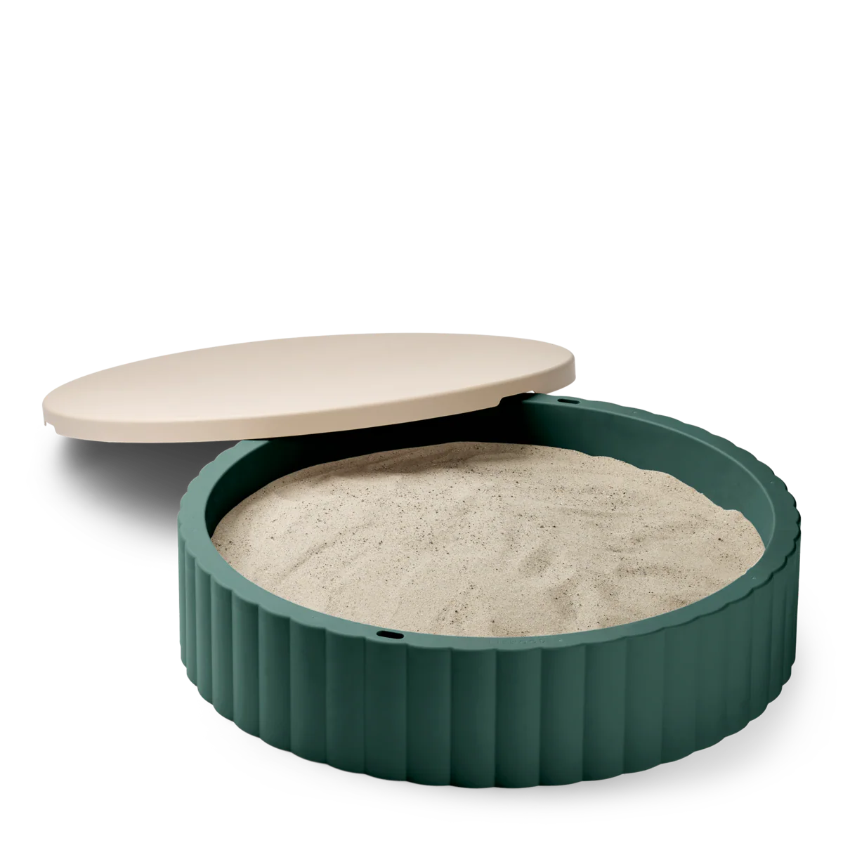 Saul Sandpit with Protective Lid (Garden Green/Sandy) - Image 3