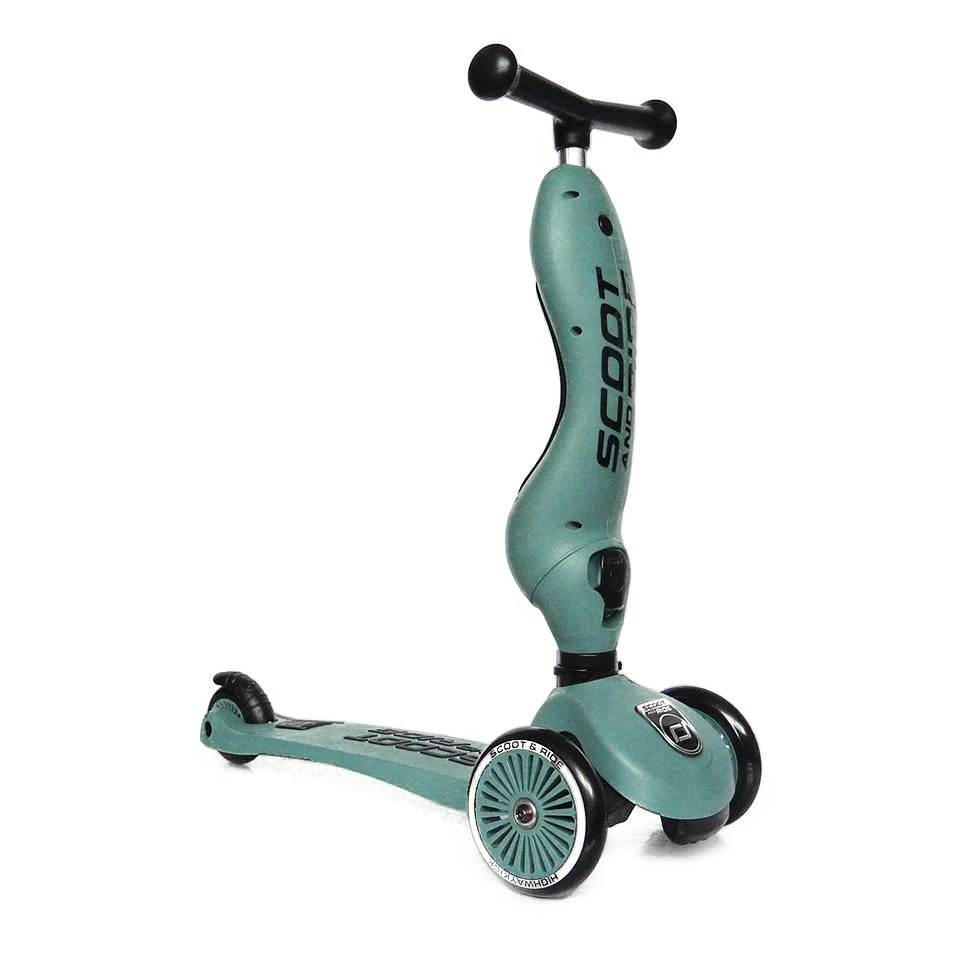 Highway Kick 1 Scooter and Pushbike All-in-One (Forest) - Image 3