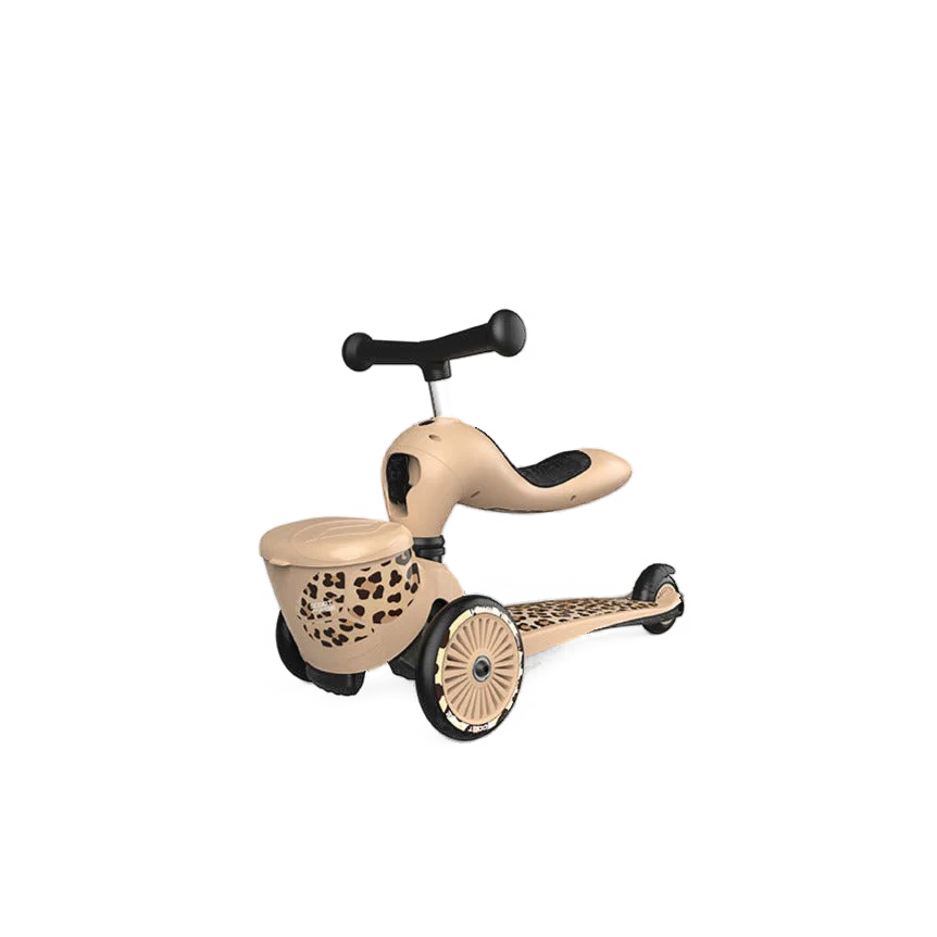 Highway Kick 1 Scooter and Pushbike All-in-One (Leopard) - Image 3