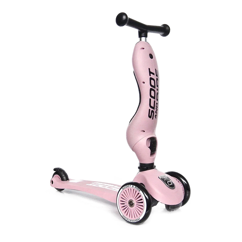 Highway Kick 1 Scooter and Pushbike All-in-One (Rose) - Image 3