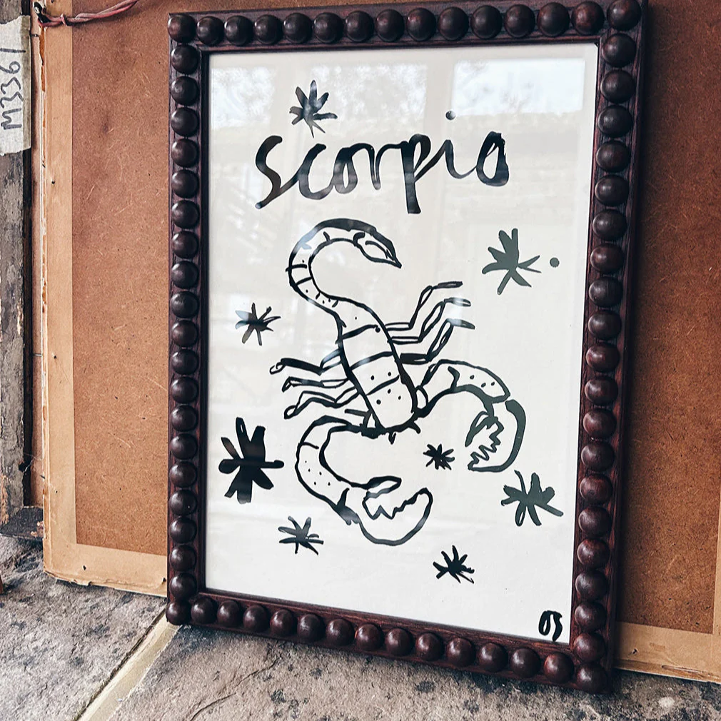 Scorpio Star Sign Art Print - Image 4
