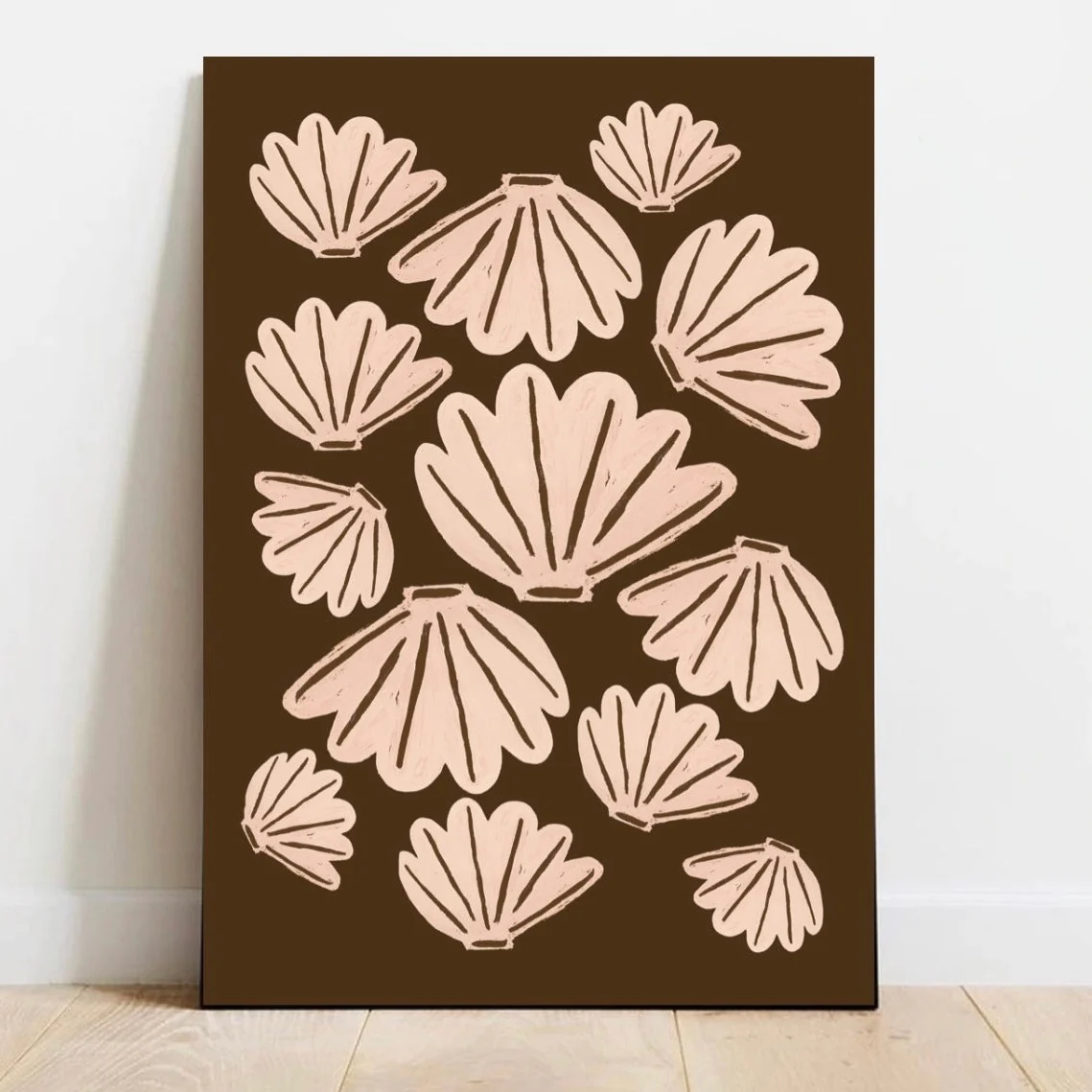'Sea Shell' Hand Painted Art Print