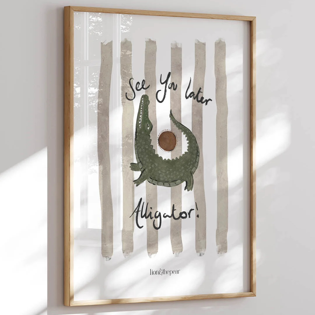 See You Later Alligator Art Print - Image 5